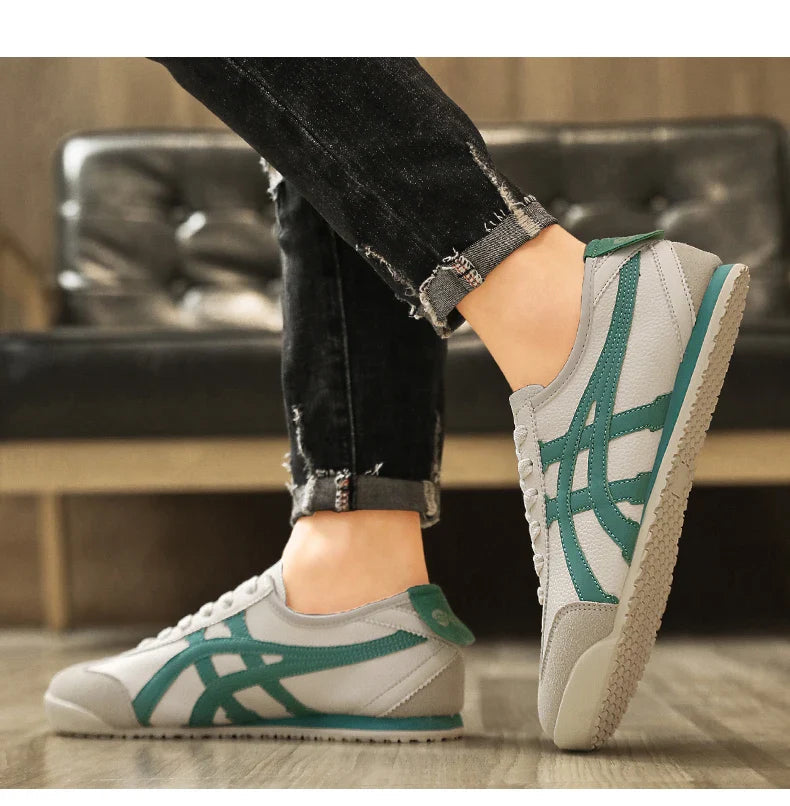 Men's Retro Runner Trainers with Contrast Stripes