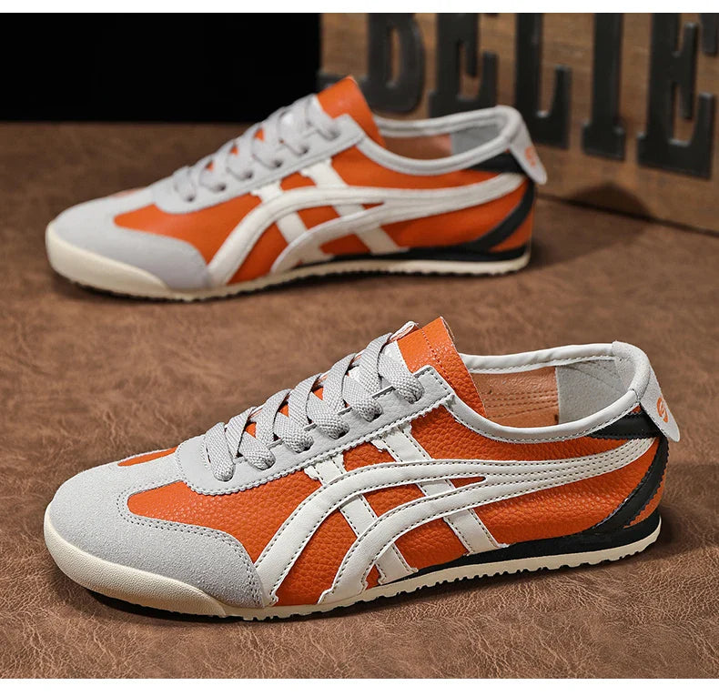 Men's Retro Runner Trainers with Contrast Stripes