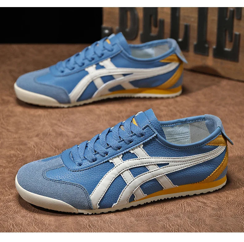 Men's Retro Runner Trainers with Contrast Stripes