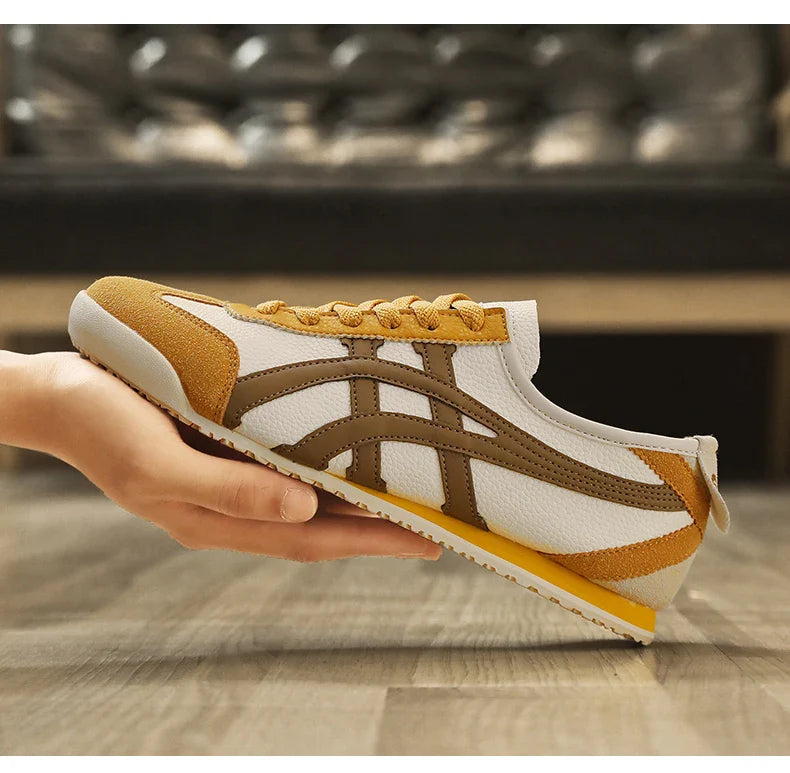 Men's Retro Runner Trainers with Contrast Stripes