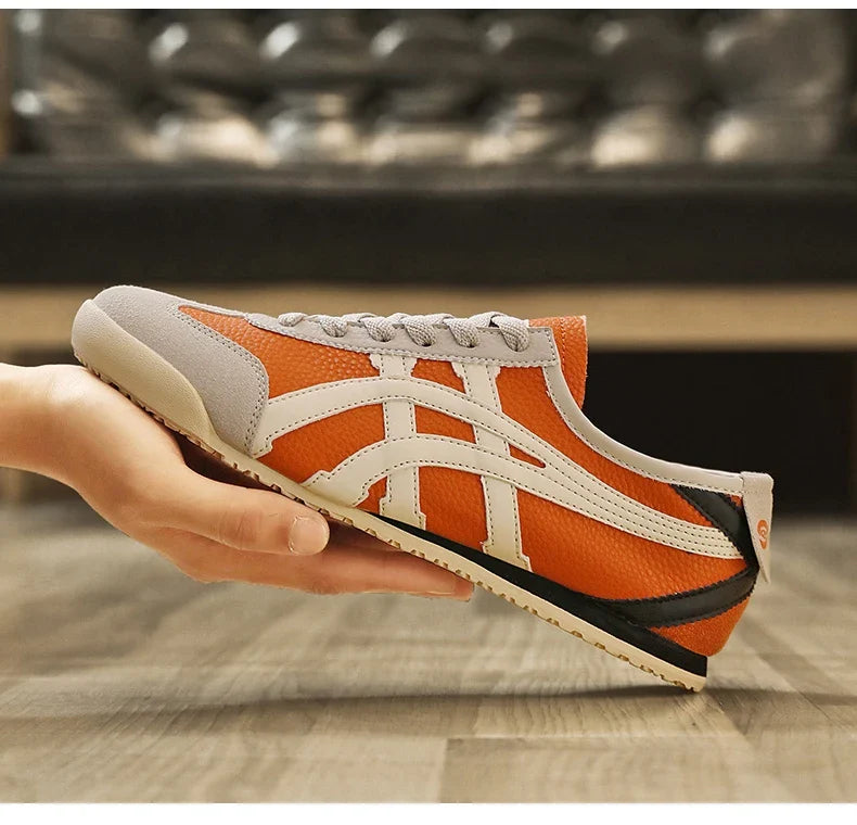 Men's Retro Runner Trainers with Contrast Stripes