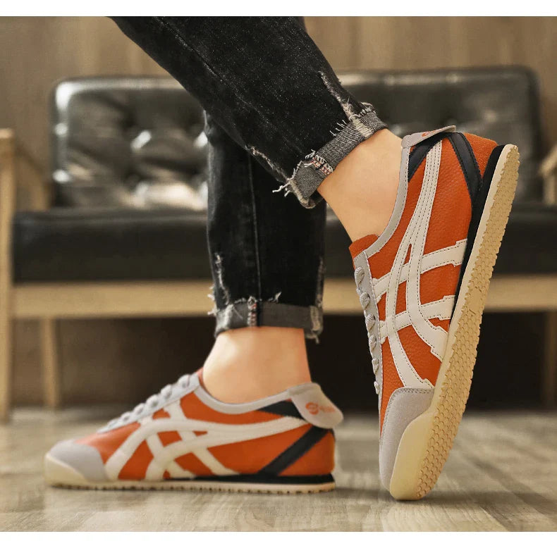 Men's Retro Runner Trainers with Contrast Stripes