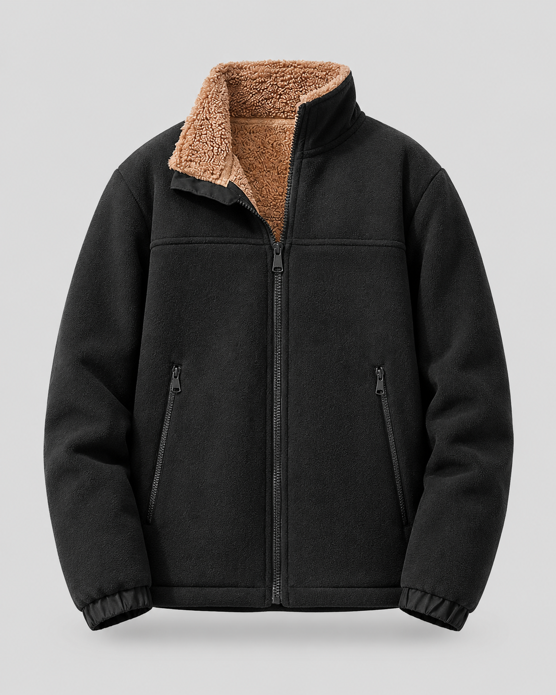 Kacob | Men's Sherpa Lined Fleece Jacket