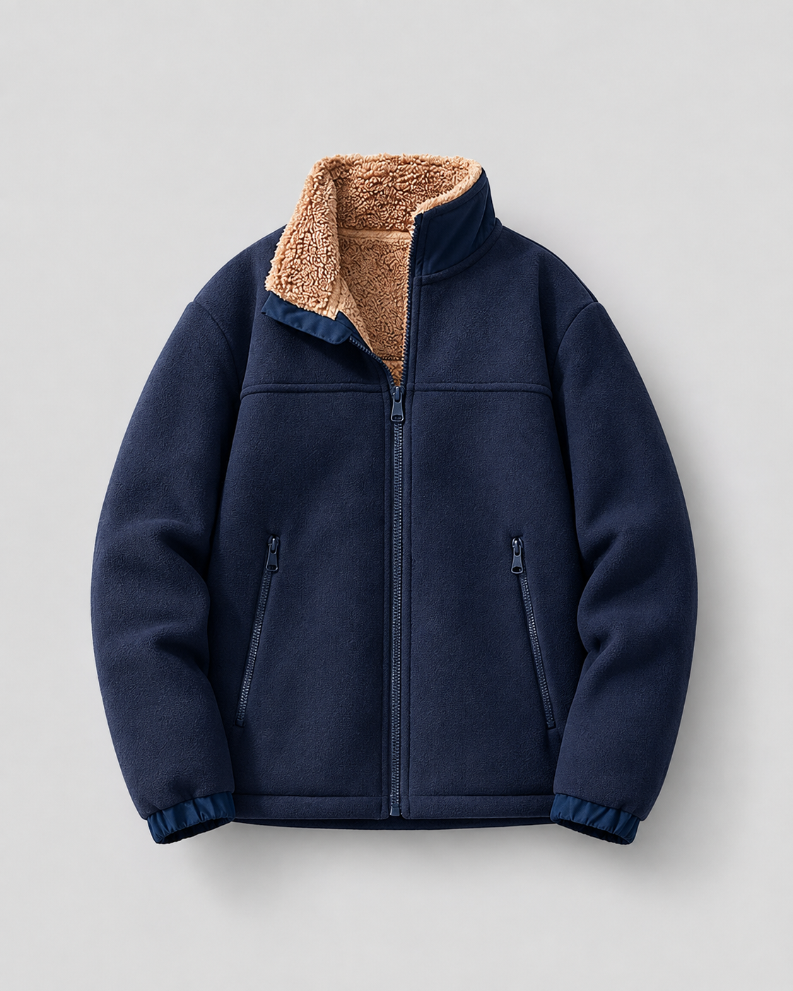 Kacob | Men's Sherpa Lined Fleece Jacket