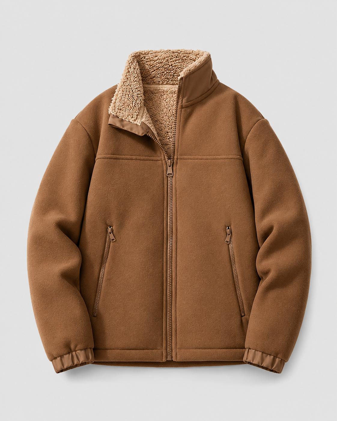 Kacob | Men's Sherpa Lined Fleece Jacket