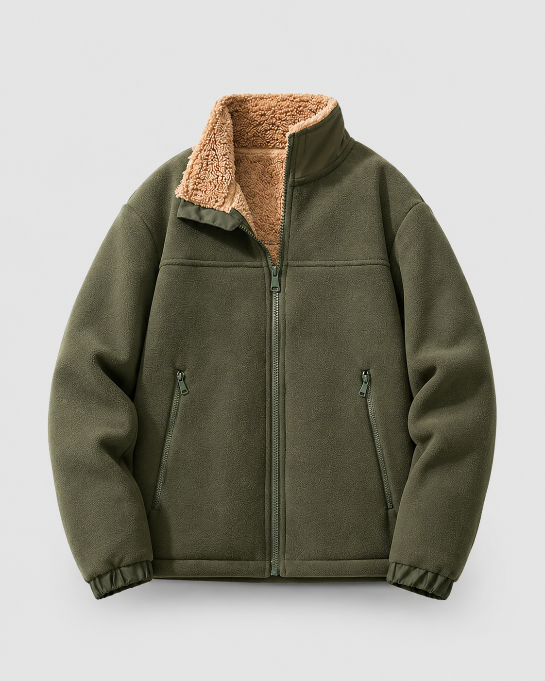 Kacob | Men's Sherpa Lined Fleece Jacket