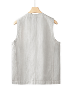 Kacob | Men's Sleeveless Button-Front Vest