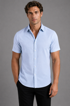Kacob | Men's Slim Fit Short Sleeve Shirt
