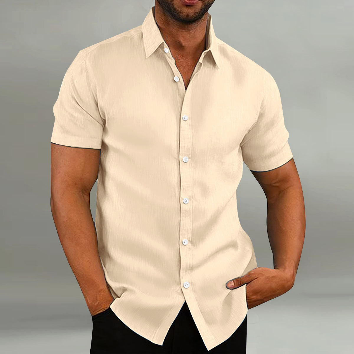 Kacob | Men's Slim Fit Short Sleeve Shirt