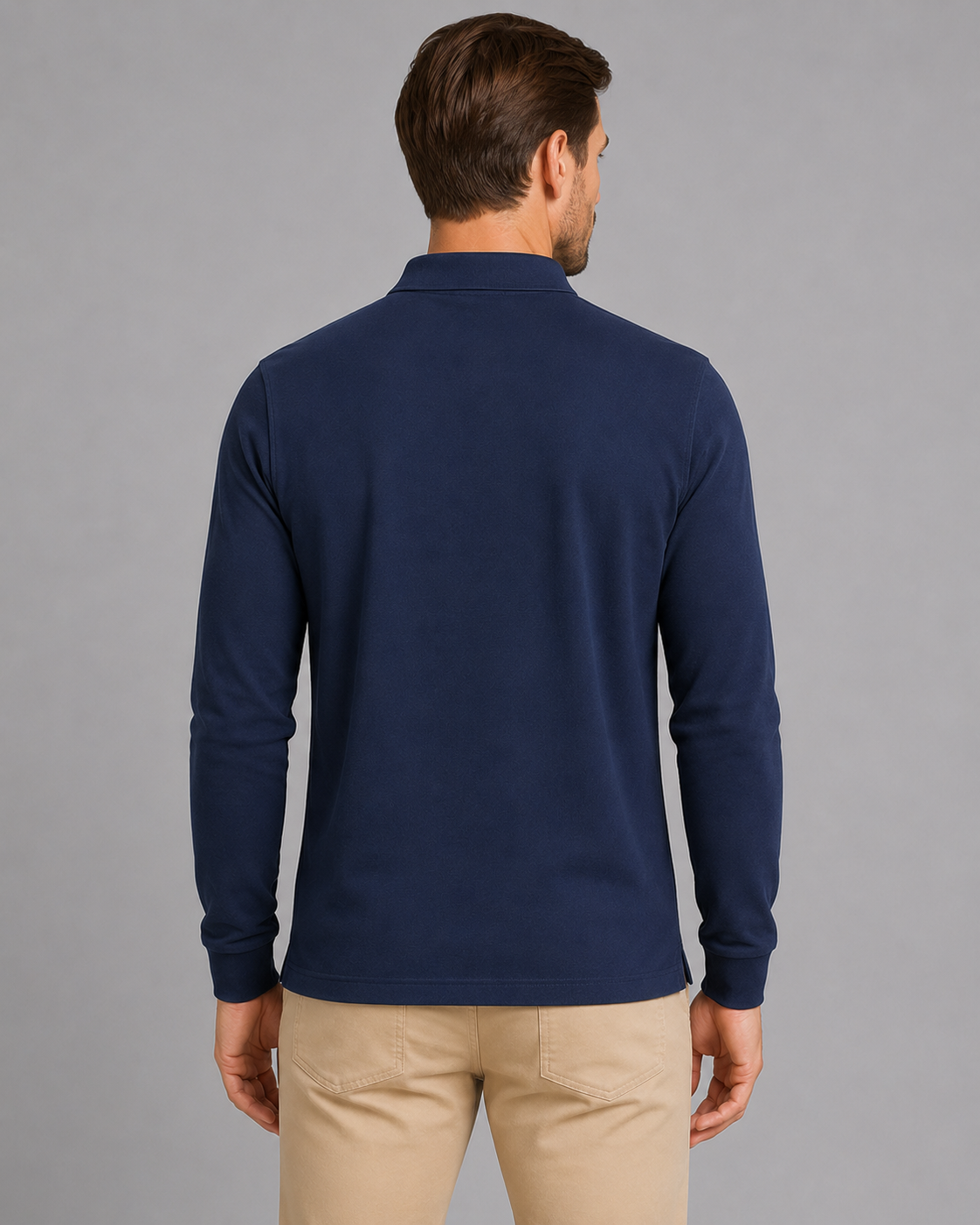 Kacob | Men's Smart Casual Long Sleeve Polo Shirt