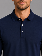 Kacob | Men's Smart Casual Long Sleeve Polo Shirt