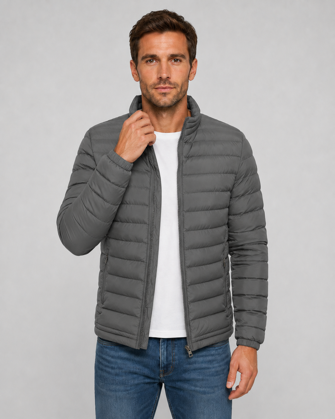 Kacob | Men's Stand Collar Puffer Jacket