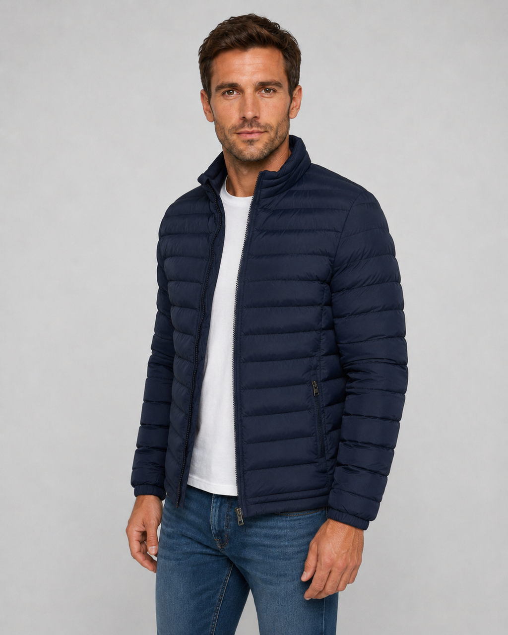 Kacob | Men's Stand Collar Puffer Jacket