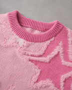 Kacob | Men's Star Motif Textured Relaxed Knit Jumper