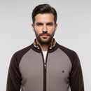 Kacob | Men's Striped Zip Winter Gilet