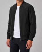 Kacob | Men's Suede-Look Bomber Jacket