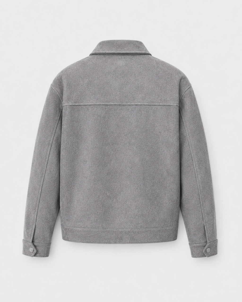 Kacob | Men's Suede-Look Utility Zip Jacket