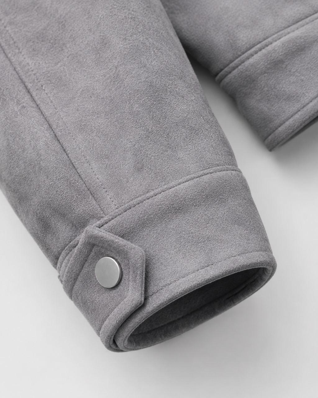 Kacob | Men's Suede-Look Utility Zip Jacket