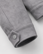 Kacob | Men's Suede-Look Utility Zip Jacket