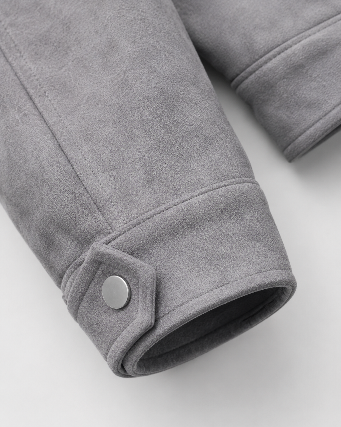 Kacob | Men's Suede-Look Utility Zip Jacket