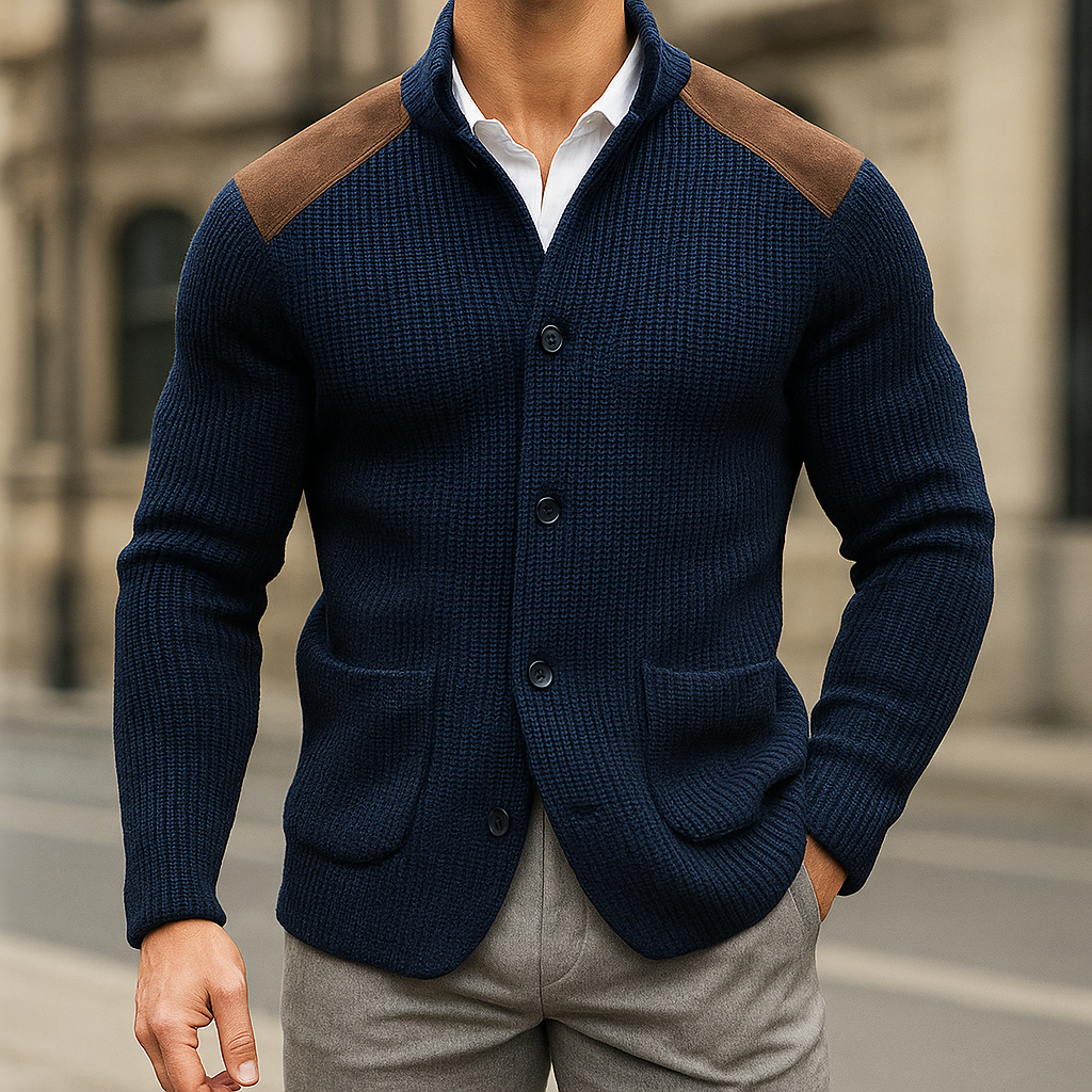 Kacob | Men's Tailored Winter Button Pocket Blazer