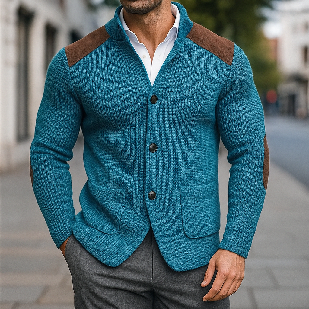 Kacob | Men's Tailored Winter Button Pocket Blazer