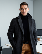 Kacob | Men's Tailored Winter Pocket Longline Coat