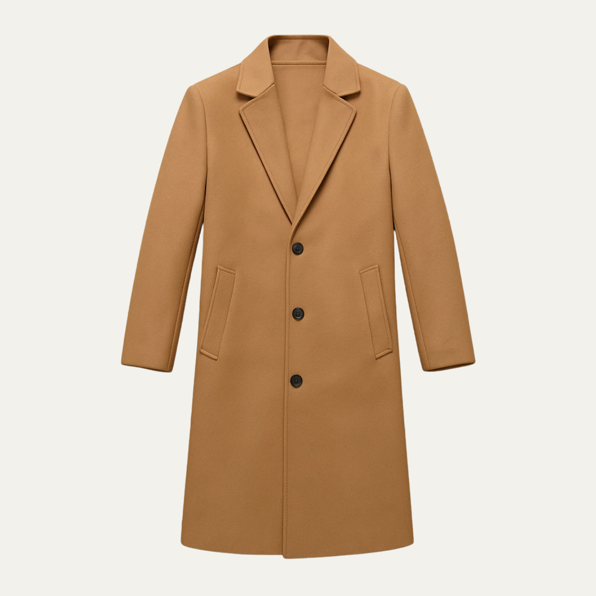 Kacob | Men's Tailored Winter Pocket Longline Coat