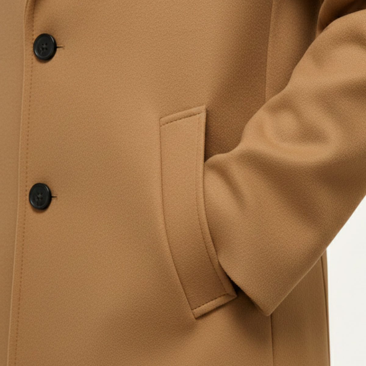 Kacob | Men's Tailored Winter Pocket Longline Coat
