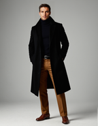 Kacob | Men's Tailored Winter Pocket Longline Coat