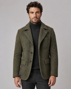 Kacob | Men's Textured Two Button Blazer