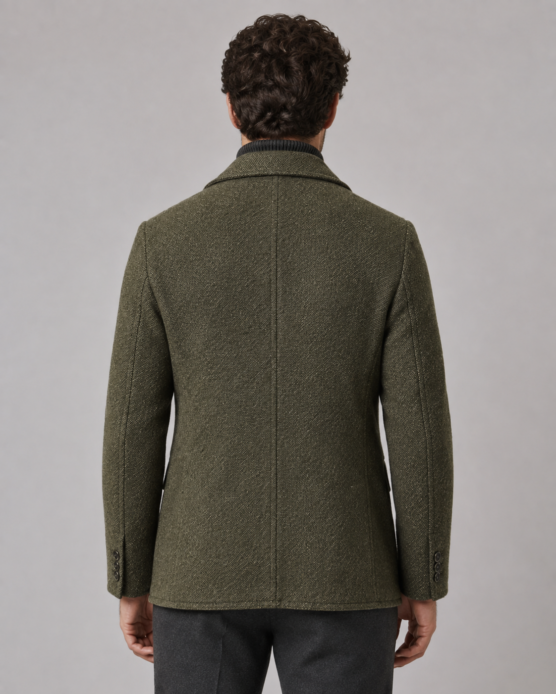 Kacob | Men's Textured Two Button Blazer