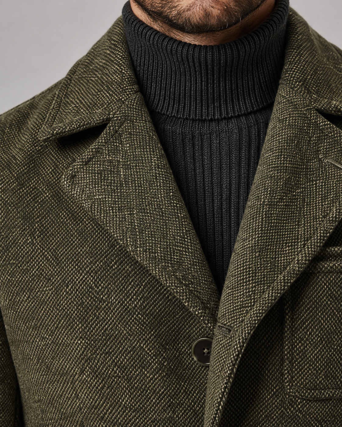 Kacob | Men's Textured Two Button Blazer