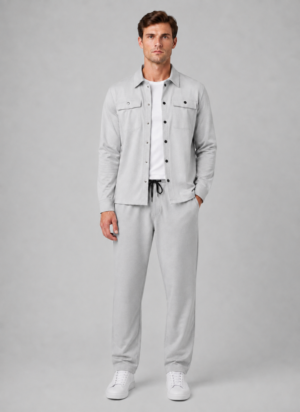 Kacob | Men's Two-Piece Overshirt & Trousers Co-Ord Set
