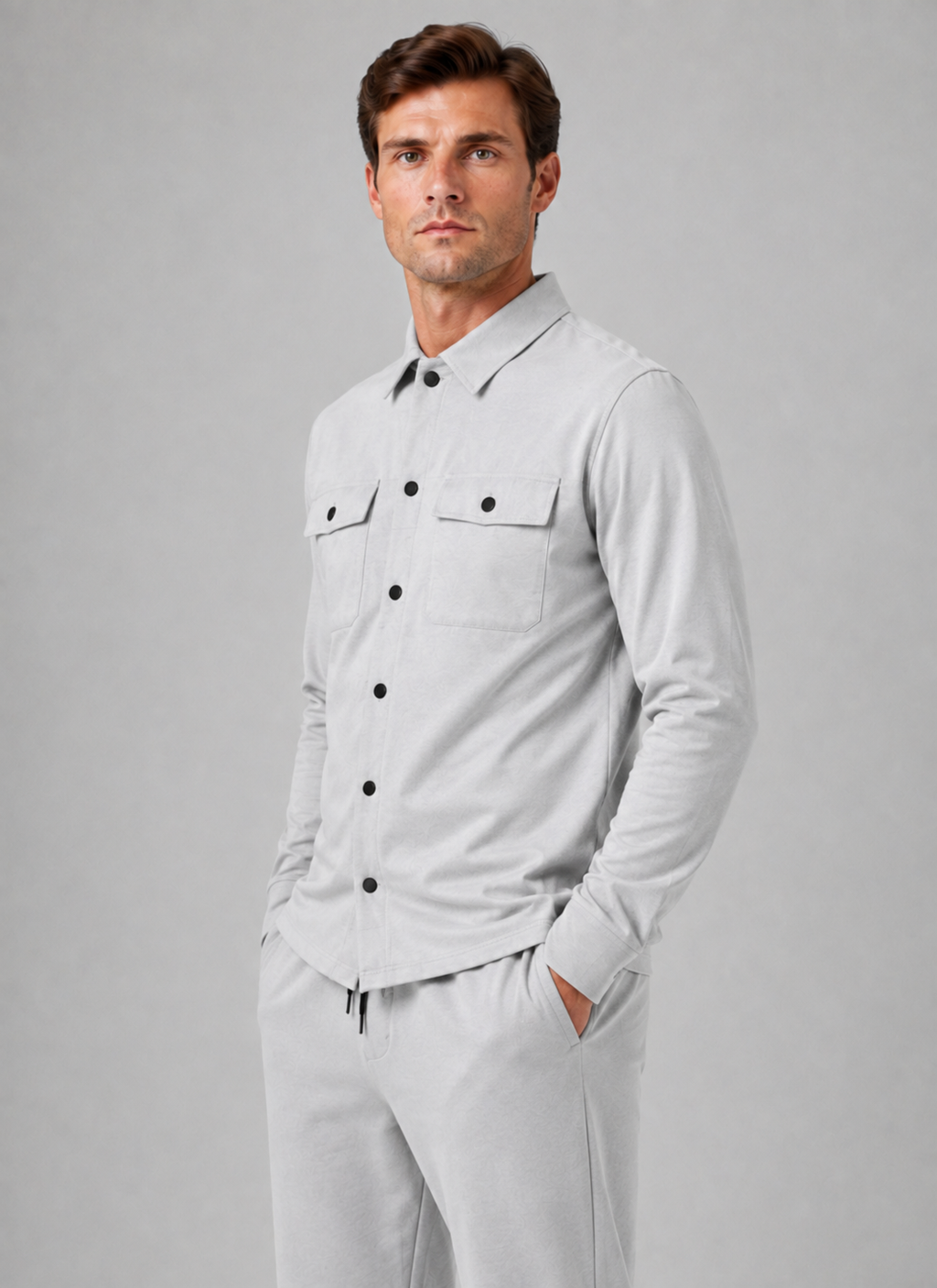 Kacob | Men's Two-Piece Overshirt & Trousers Co-Ord Set