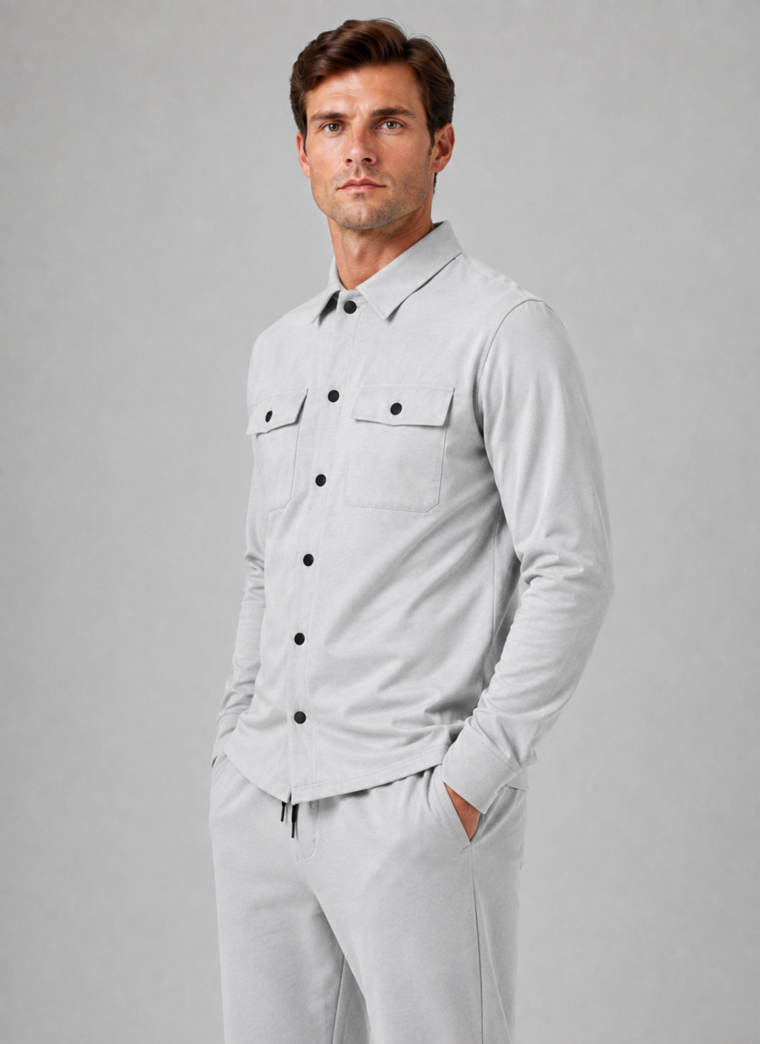 Kacob | Men's Two-Piece Overshirt & Trousers Co-Ord Set