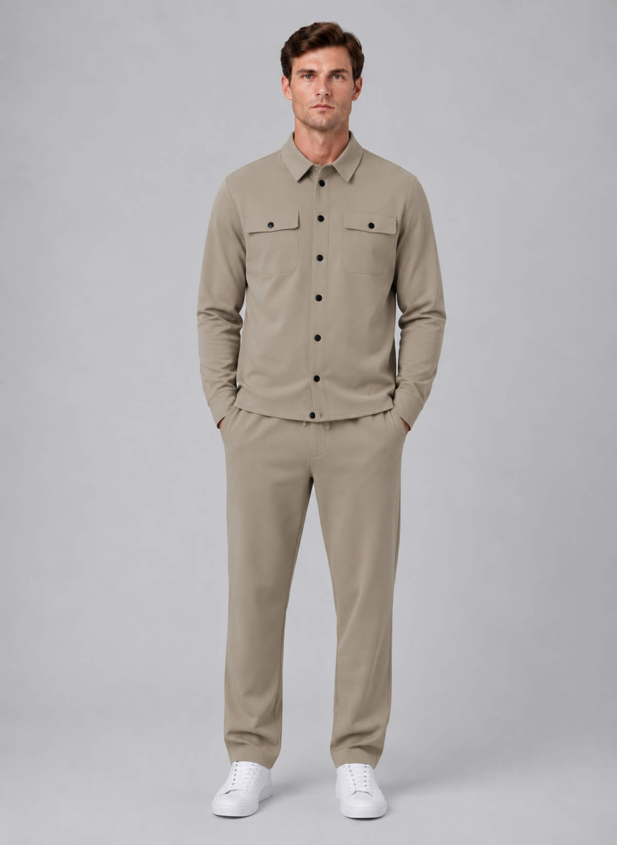 Kacob | Men's Two-Piece Overshirt & Trousers Co-Ord Set