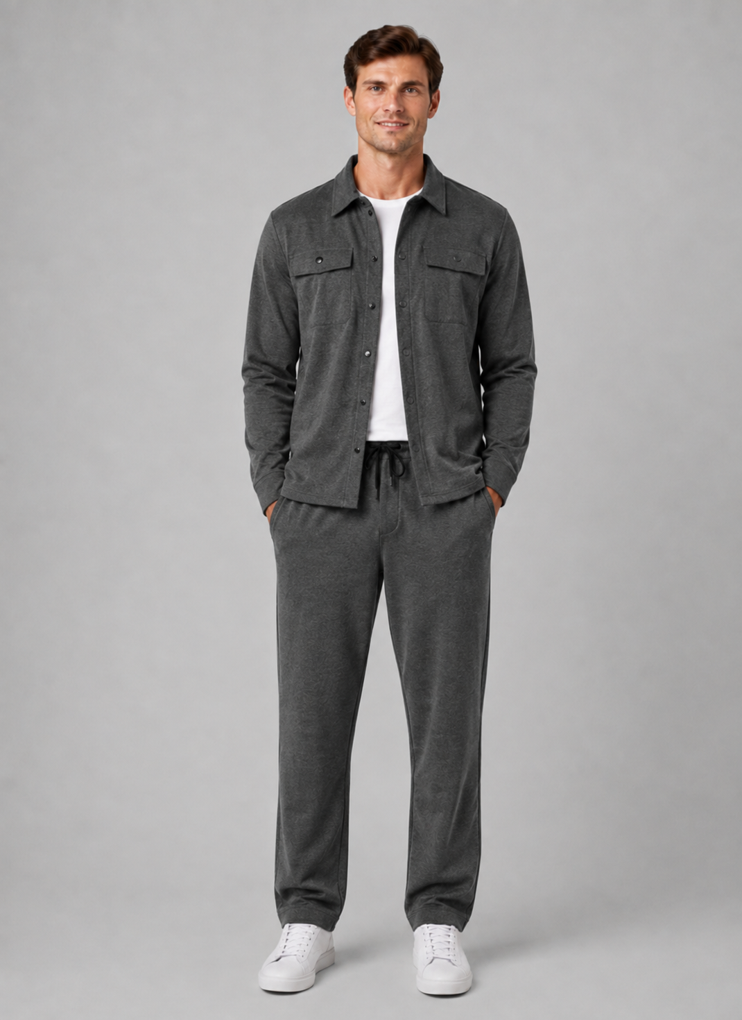 Kacob | Men's Two-Piece Overshirt & Trousers Co-Ord Set