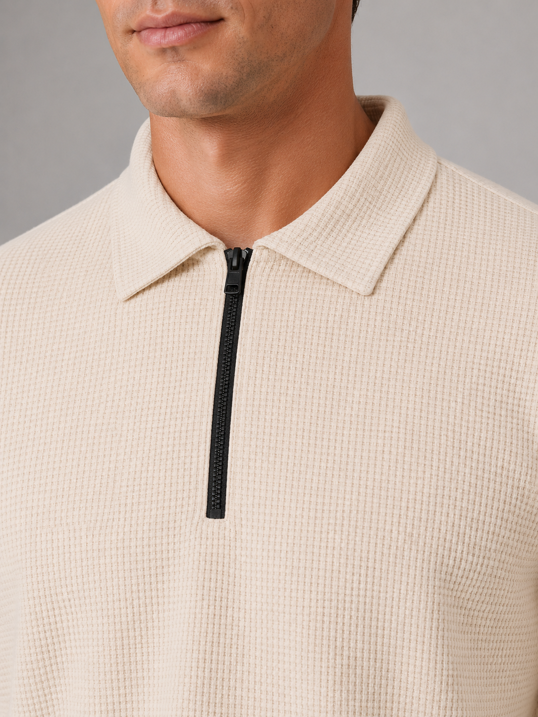 Kacob | Men's Two-Piece Quarter-Zip Polo & Trousers Set