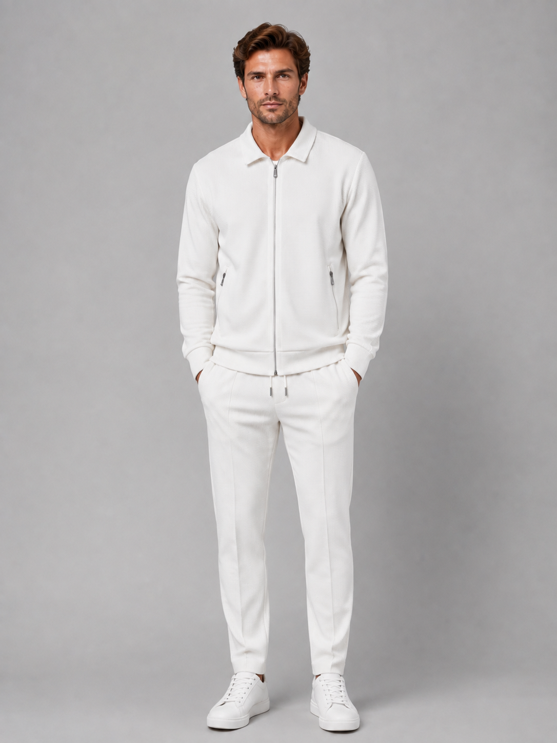 Kacob | Men's Two-Piece Zip Jacket & Trousers Set