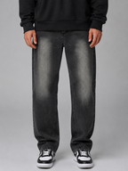 Kacob | Men's Vintage Washed Straight Leg Jeans