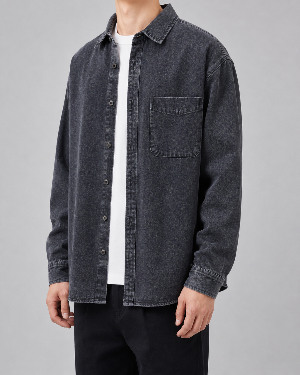 Kacob | Men's Washed Denim Overshirt