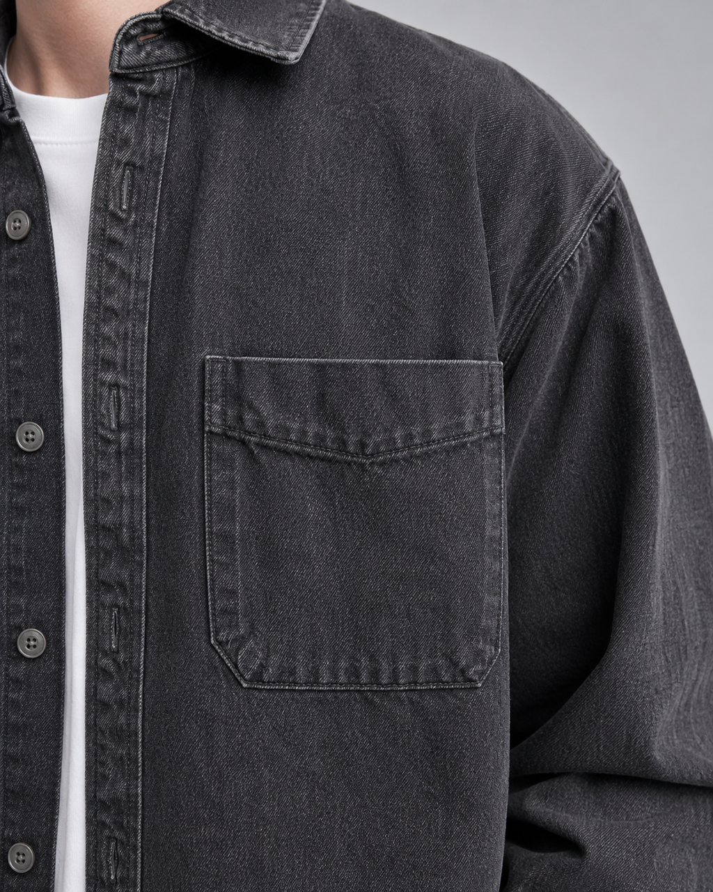 Kacob | Men's Washed Denim Overshirt
