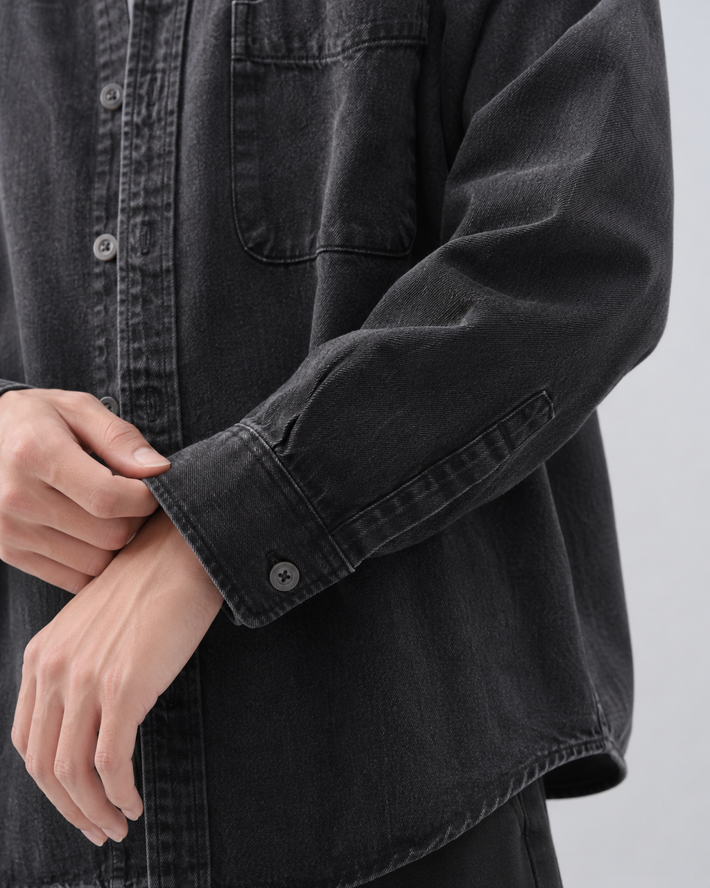 Kacob | Men's Washed Denim Overshirt