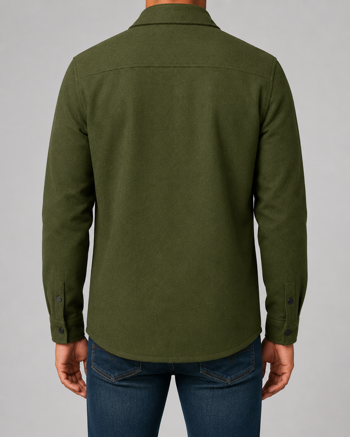 Kacob | Men's Wool-Blend Overshirt Jacket