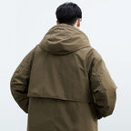 Kacob | Men's Wool-Blend Single-Breasted Winter Longline Coat