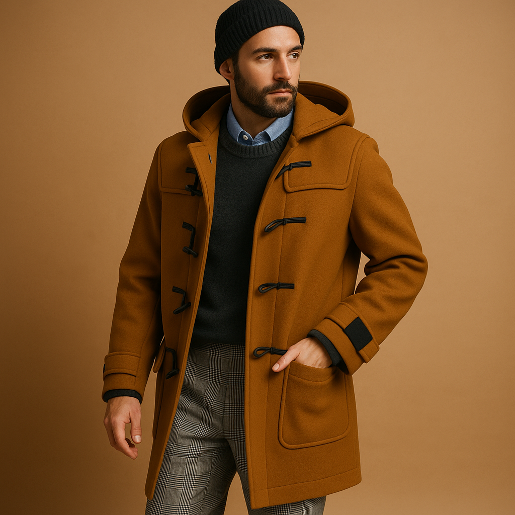 Kacob | Men's Wool-Blend Tailored Winter Longline Coat