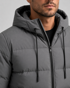 Kacob | Men's Zip Pocket Winter Puffer Jacket