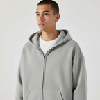 Kacob | Men's Zip-Up Drawstring Hoodie