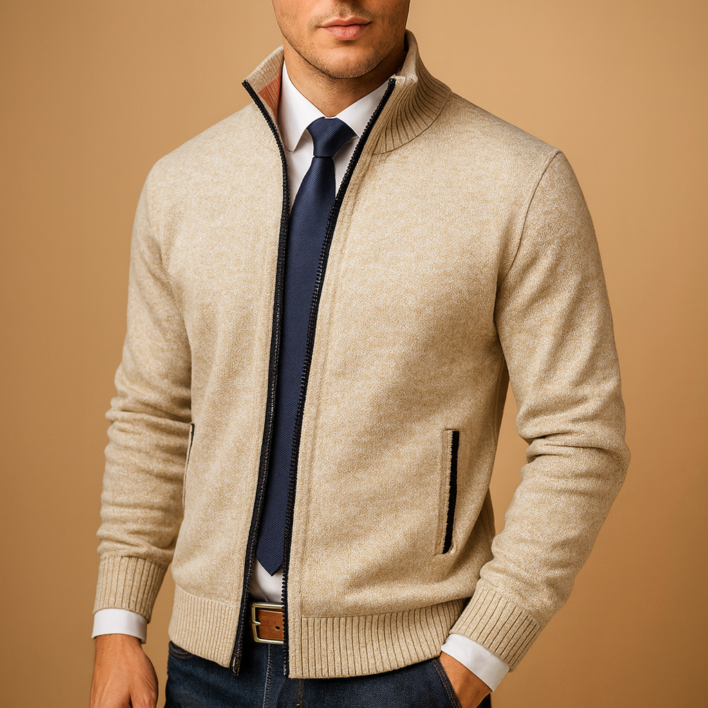 Kacob | Men's Zip-Up Tailored Gilet